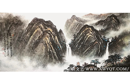 叶成舟作品 《霖雨峰峦润》